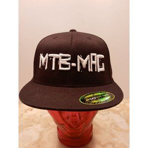 MTB- MAG hat (Mountain Bike Magazine) on a 210 fitted hat Sz.7 1/4-7 5/8 New wit